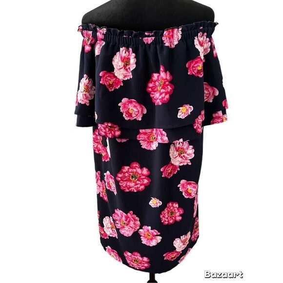 Mud Pie womens Off-the-shoulder Dress, Peony Size Medium - Picture 5 of 9